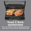 Proctor Silex 4 Serving Panini Press, Sandwich Maker and Compact Indoor Grill, Upright Storage, Easy Clean Nonstick Grids, Black (25440PS) 🍁 All In One Marketplace Canada