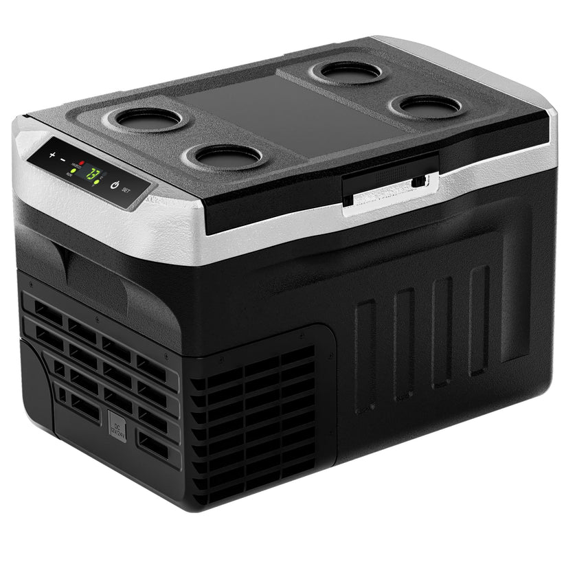EUHOMY 12 Volt Refrigerator, 22QT(21L) 12V Cooler, Compressor Electric Cooler -4℉~68℉, 12V Fridge 12/24V DC 110-240V AC, Portable Freezer for Camping, Travel, Truck, Home 🍁 All In One Marketplace Canada