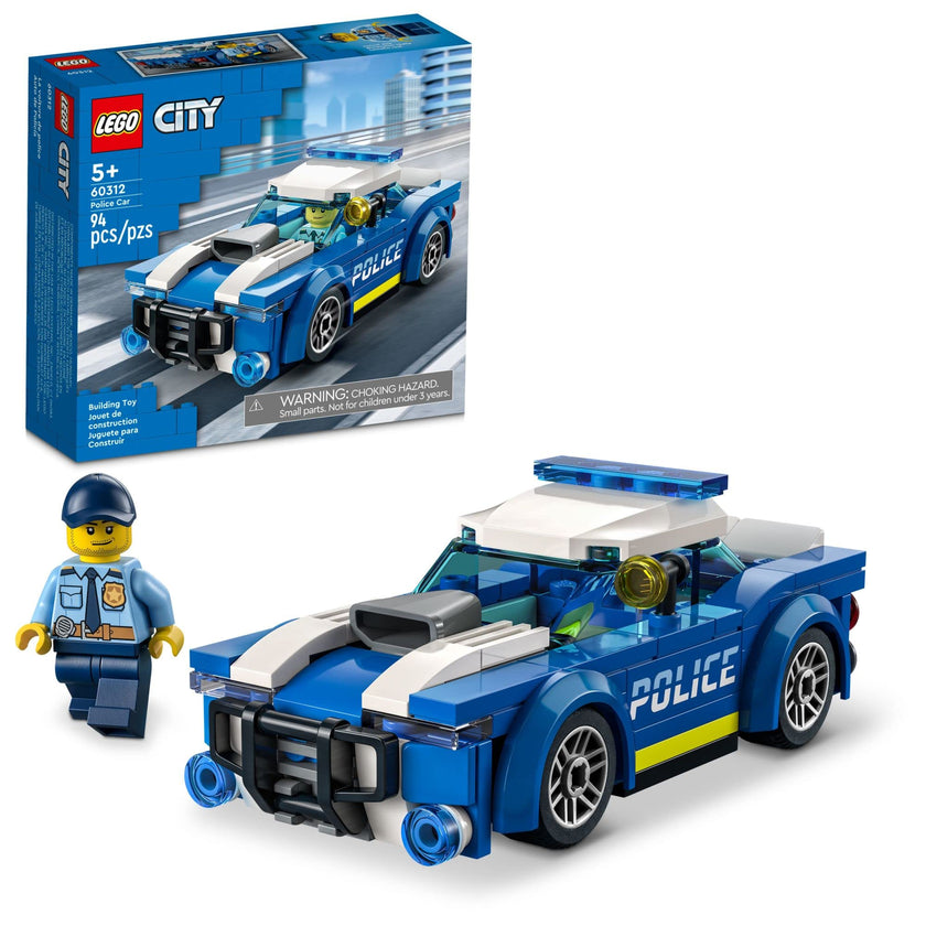 LEGO City Police Car Toy 60312 for Kids 5 Plus Years Old with Officer Minifigure, Small Gift Idea, Adventures Series, Car Chase Building Set 🍁 All In One Marketplace Canada