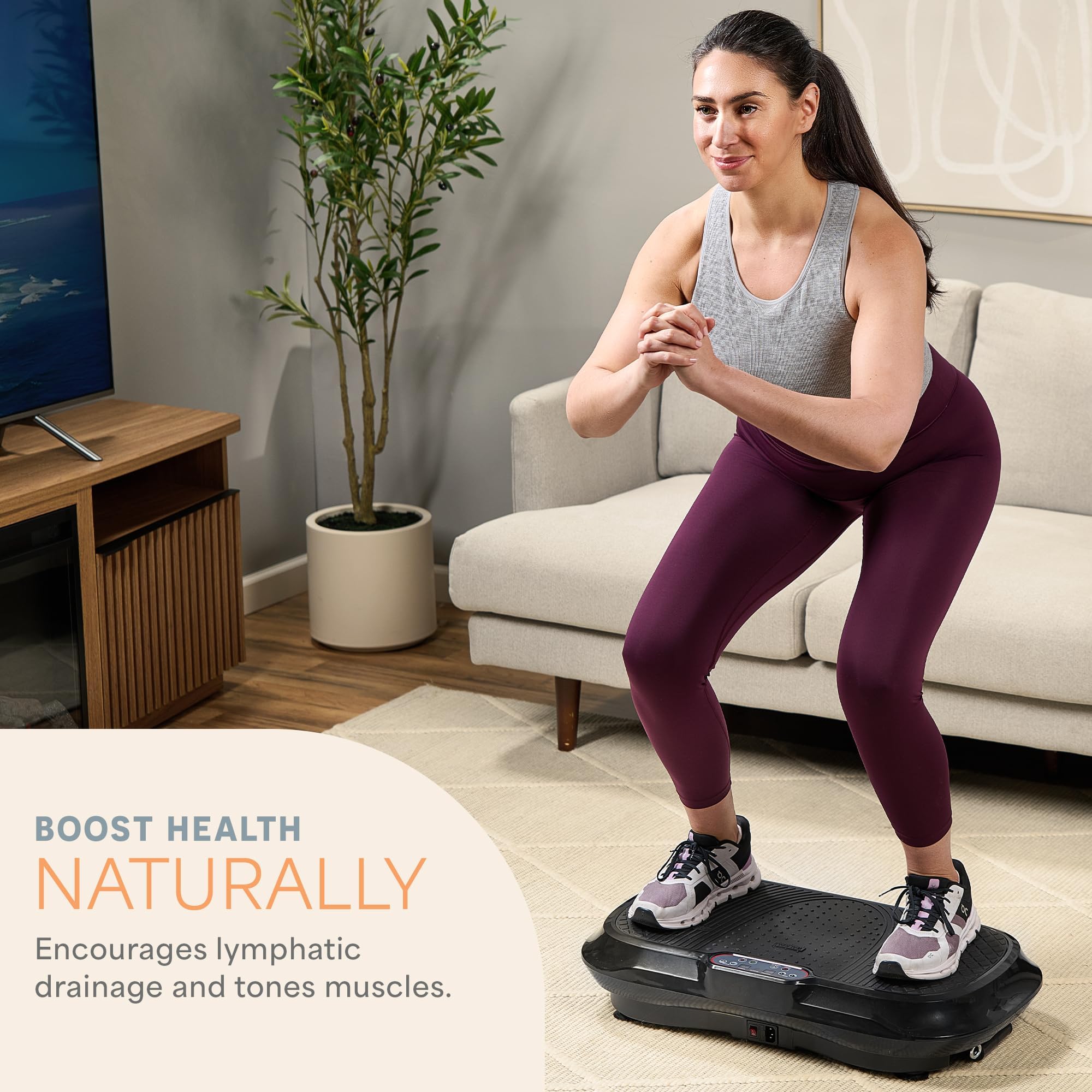 Lifepro Waver Vibration Plate Exercise Machine – Whole Body Oscillation Platform w/ 99 Speed Levels & 9 Programs – Remote Control, Loop & Resistance Bands for Full Body Home Gym Workout 🍁 All In One Marketplace Canada