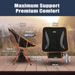 TREKOLOGY YIZI GO Camping Chair for Adult – Compact, Foldable, Lightweight 0.9 kg, 136 kg Capacity, Durable Aluminum, Quick Setup, Ideal for Backpacking, Beach, and Outdoor Adventures (Black) 🍁 All In One Marketplace Canada