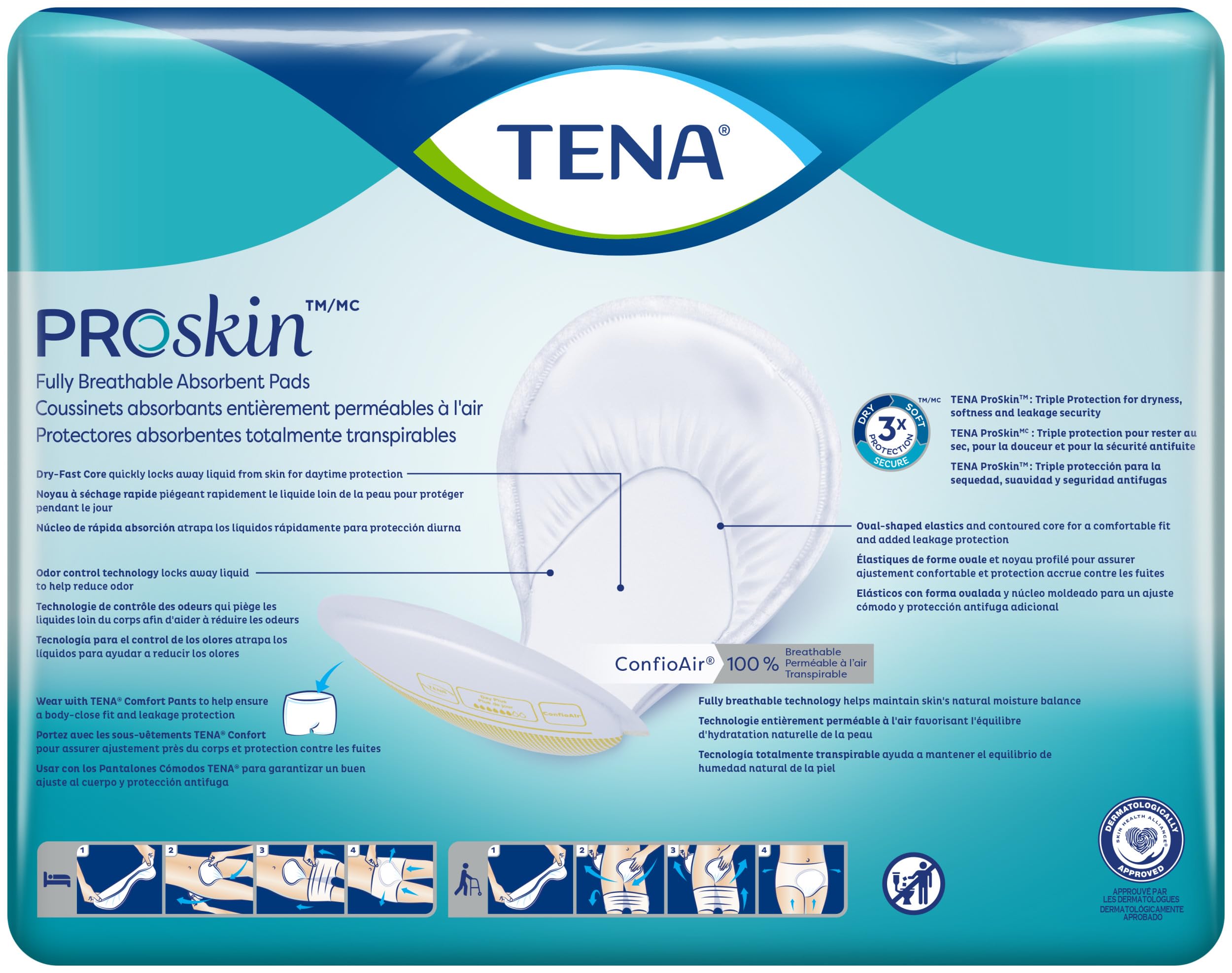 TENA Proskin Day Plus Absorbency Incontinence Pads, Unisex, 40 ct 🍁 All In One Marketplace Canada