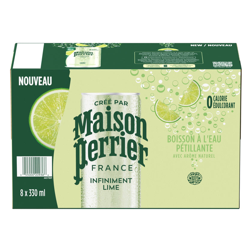 Maison Perrier Forever Lime, Sparkling Water Beverage, 24 x 330ml 🍁 All In One Marketplace Canada