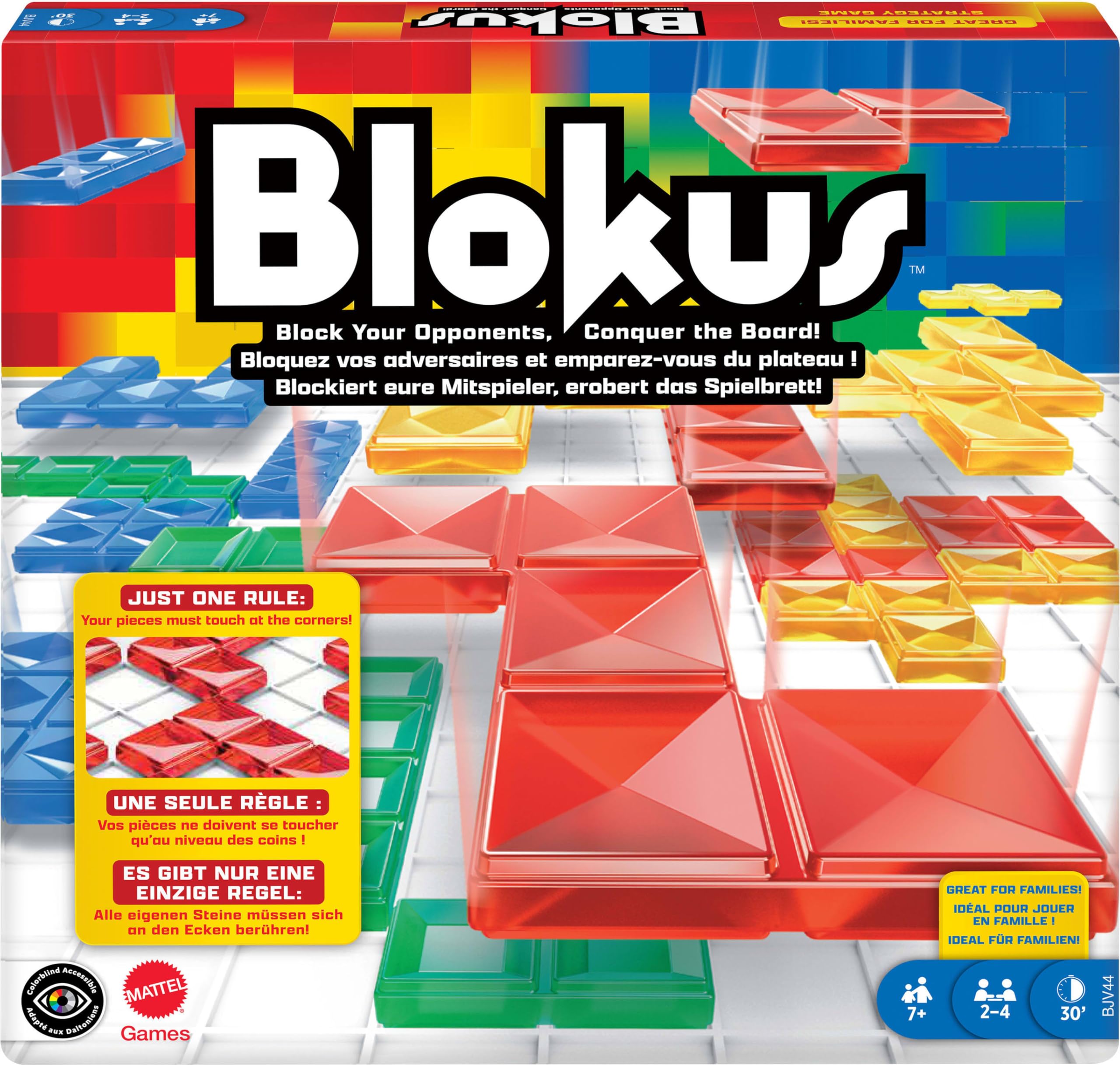 Mattel Games Blokus Strategy Board Game for Kids & Families with Color Blind Accessible Pieces & Just One Rule 🍁 All In One Marketplace Canada