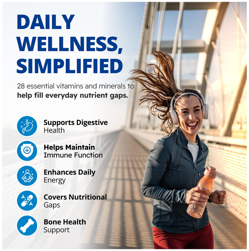 CanPrev Adult Multi, 60 V-Caps 30-Day Supply - Non-GMO and Gluten-Free - High-Potency Multivitamin and Multi-Mineral Formula - Iron-Free - Easy to Digest - Complete Daily Vitamins and Minerals 🍁 All In One Marketplace Canada