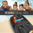 Water Sport Kneeboard with Hook for Kids & Adults, Kneeboard with Strap for Boating, Waterboarding, Kneeling Boogie Boarding, Knee Surfing, (SLKB20), Black/red 🍁 All In One Marketplace Canada