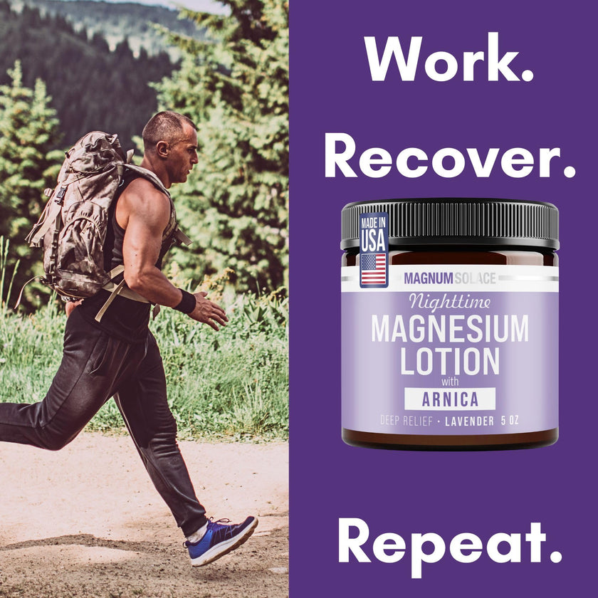 Nighttime Magnesium Lotion with Arnica – Highly Concentrated Magnesium for Muscles & Joints – Apply to Legs or Feet Before Bed – Skin-Friendly 🍁 All In One Marketplace Canada