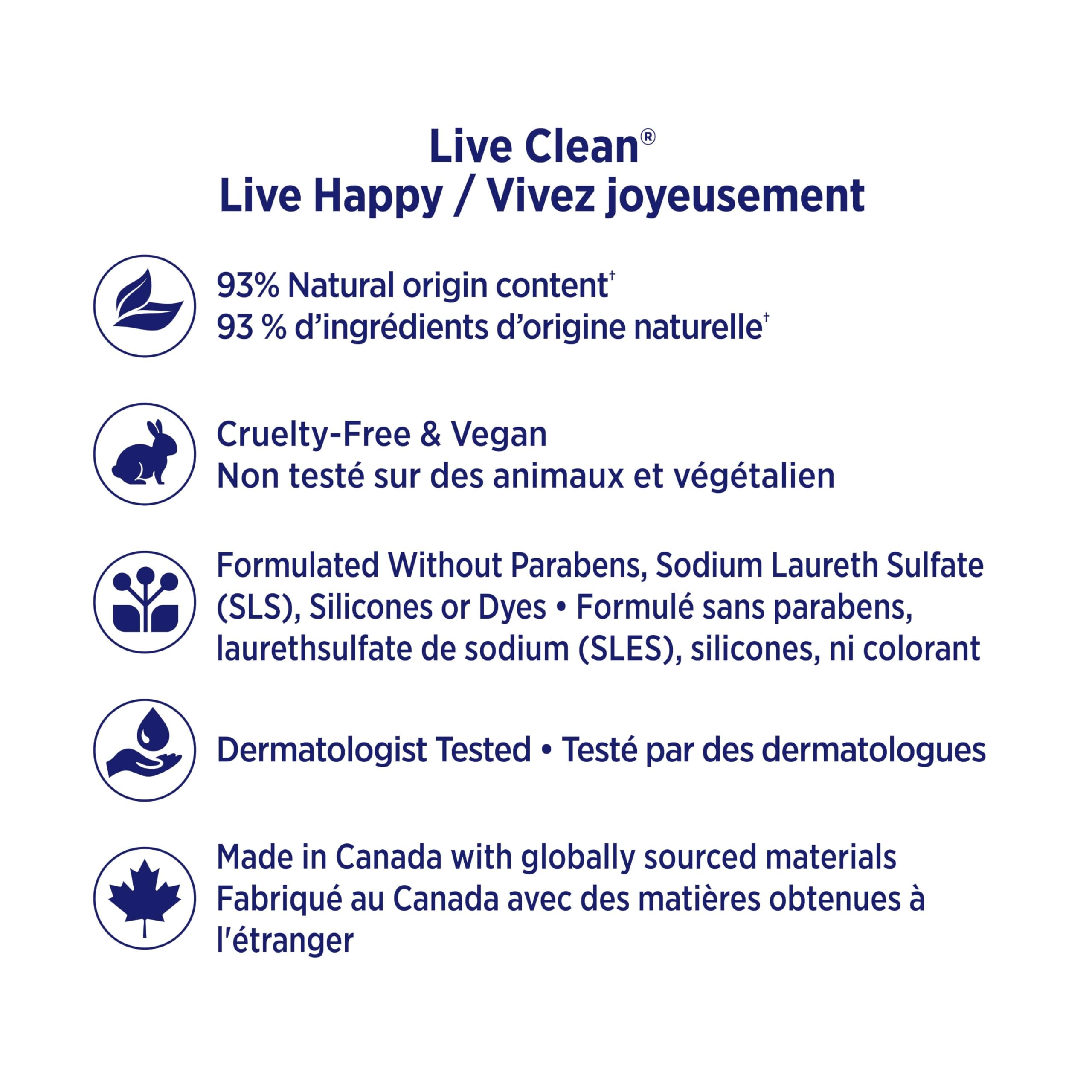 Live Clean Fresh Water Hydrating Liquid Hand Soap, 500 ml (Pack of 4)(Packaging may vary) 🍁 All In One Marketplace Canada