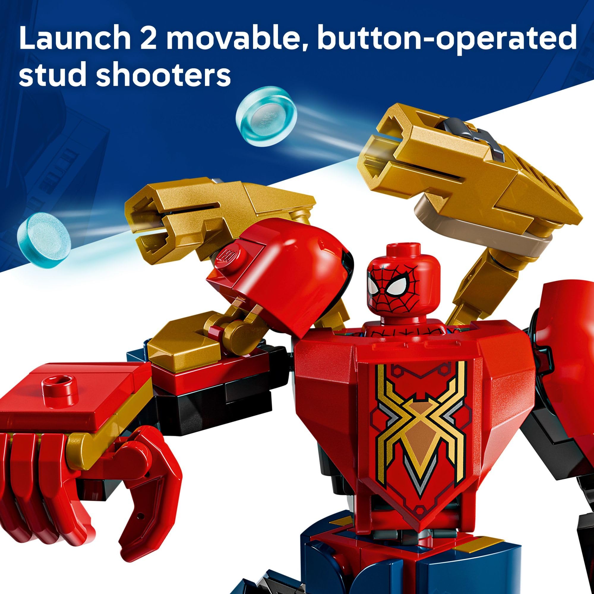 LEGO Marvel Mech Battle: Spider-Man vs. Doc Ock Building Toys for Kids - Super Hero & Villain Poseable Mech Toys W/3 Marvel Minifigures for Kids & Fans, Ages 6+ - Gift Idea for Birthdays - 76338 🍁 All In One Marketplace Canada