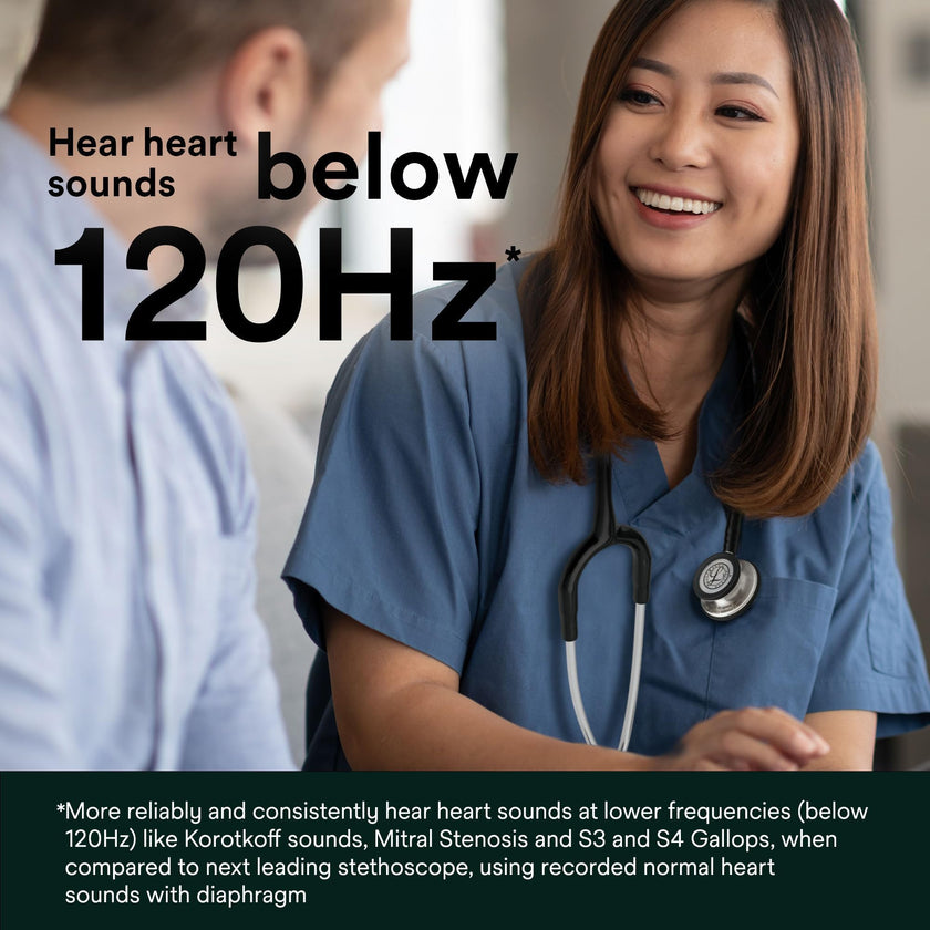 3M Littmann Classic III Monitoring Stethoscope, 5633, More Than 2X as Loud*, Weighs Less**, Stainless Steel Chestpiece, 69 cm (27