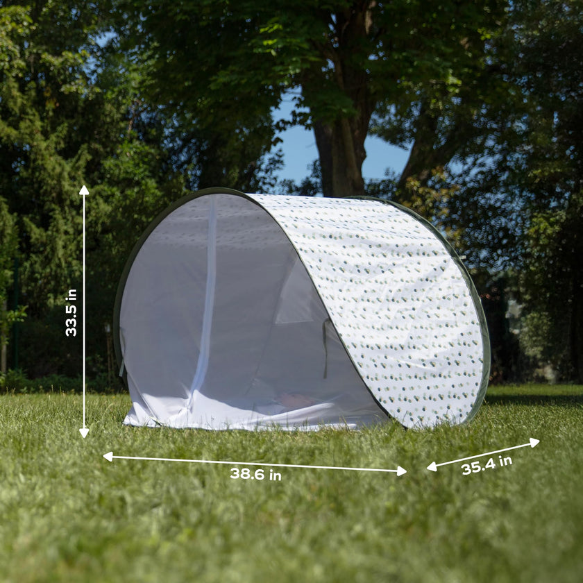 Babymoov Anti-UV Baby & Toddler Beach Tent, Pop-Up Sun Shade Shelter with UPF 50+ Protection, Portable Outdoor Canopy, Ventilated Shade, Floor Mat & Carry Bag, Provence 🍁 All In One Marketplace Canada