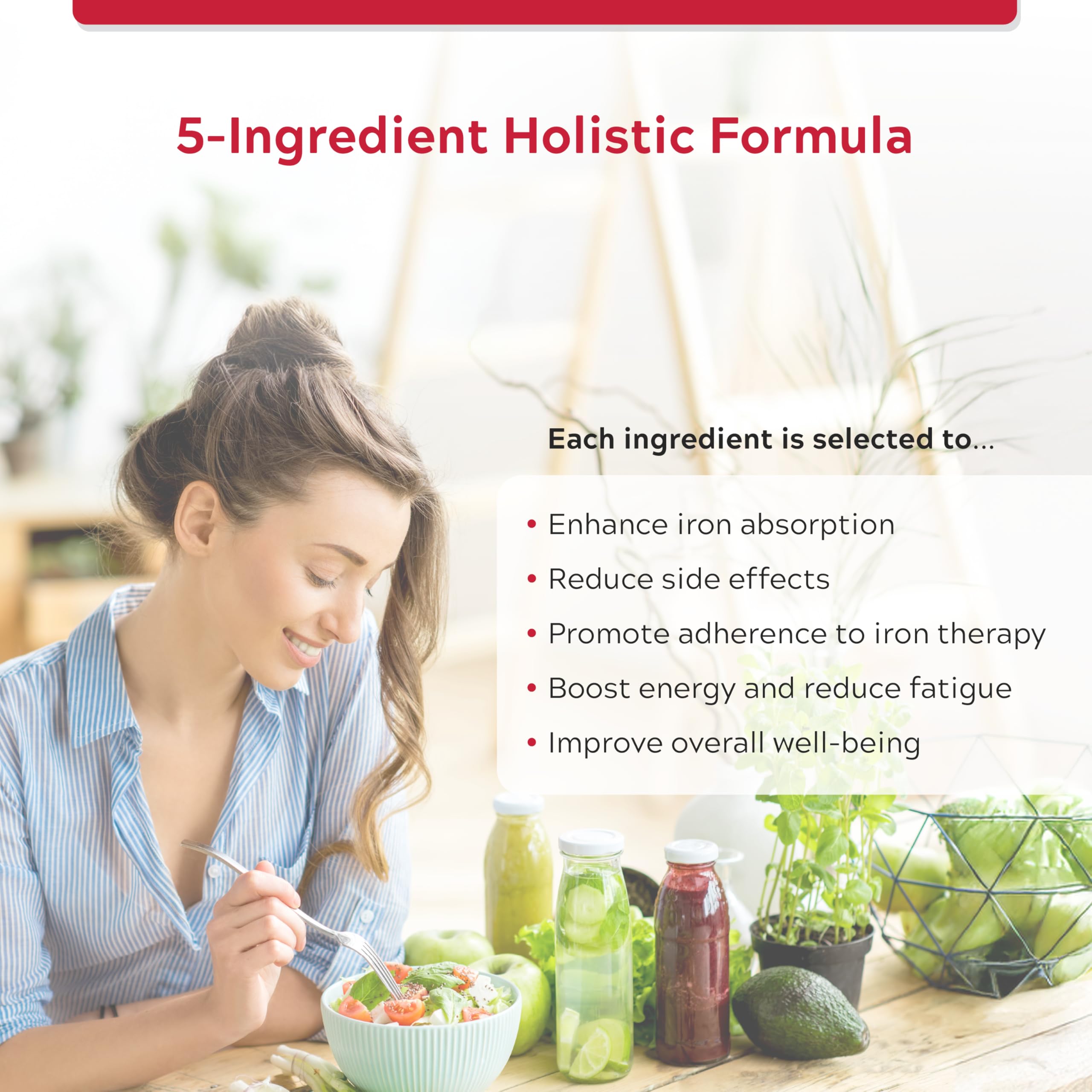 FERAPRO 75 Targeted Iron Support 75 mg Elemental Iron with Vitamin C Methylcobalamin 5-MTHF Glycine 100 Capsules Vegan Clean Label 🍁 All In One Marketplace Canada