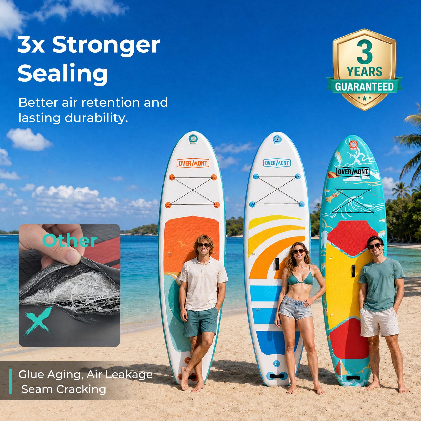 Overmont Inflatable Paddle Board 10'7