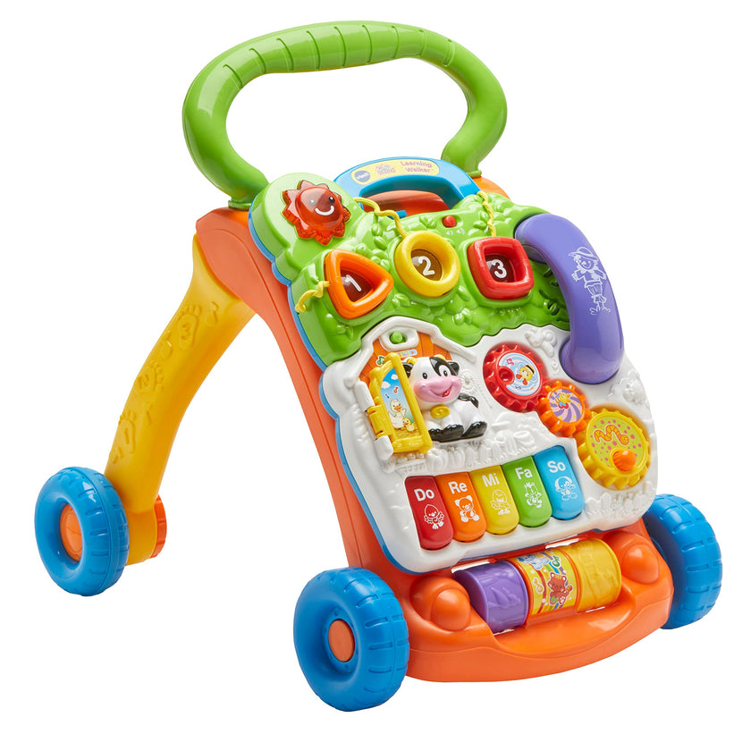VTech Sit-to-Stand Learning Walker (Frustration Free Packaging - English Version), Orange 🍁 All In One Marketplace Canada
