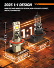 SEALIGHT 2026 Brightest H13 9008 LED Headlight Bulbs, 90,000LM 1200% Brighter, 6500K Cool White, 1:1 Halogen Size Wireless, 3 Min Plug and Play Halogen Replacement Conversion Kit, Pack of 2 🍁 All In One Marketplace Canada