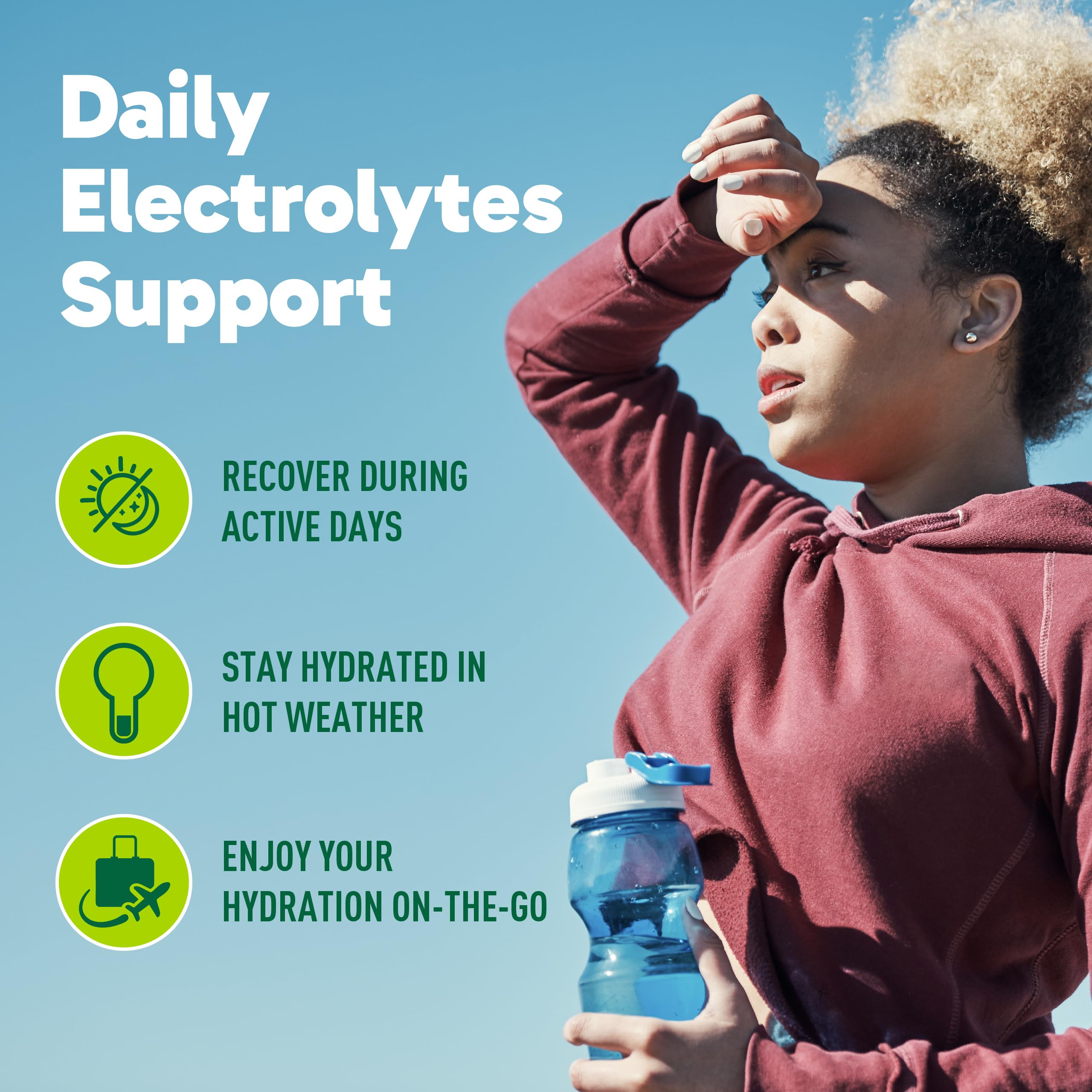 Organika Canadian-Made Electrolytes Powder with Vitamin C & Prebiotic Fibre - Sugar-Free Hydration Drink Mix - Classic Lemonade - 210 g - 60 servings 🍁 All In One Marketplace Canada
