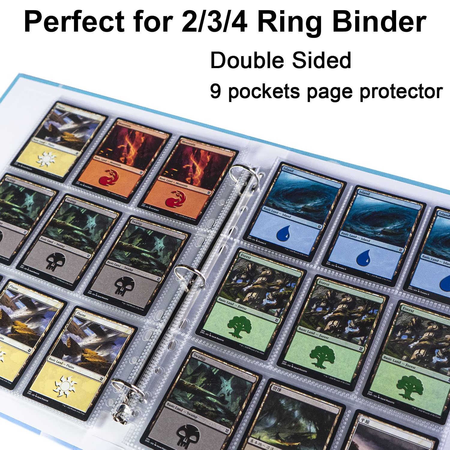 360 Pockets Trading Card Sleeves - Double-Sided 9 Pocket Page Protector, Ultra-Clear Card Sheets for 3 Ring Binder, Sleeves for Game Yugioh/MTG, Baseball, Business Cards, Coupons 🍁 All In One Marketplace Canada