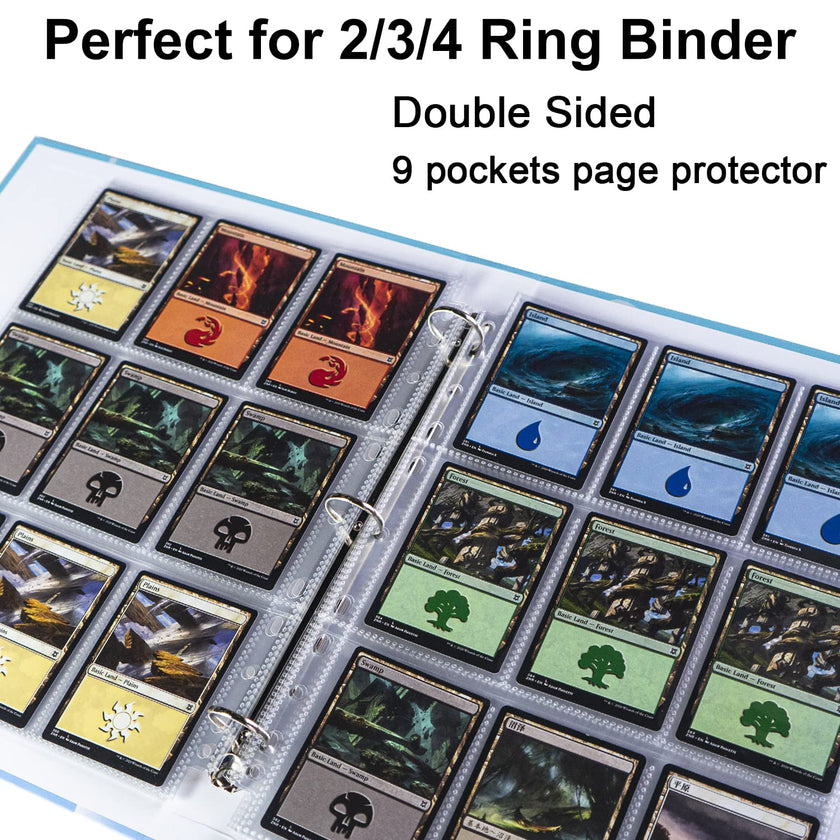 360 Pockets Trading Card Sleeves - Double-Sided 9 Pocket Page Protector, Ultra-Clear Card Sheets for 3 Ring Binder, Sleeves for Game Yugioh/MTG, Baseball, Business Cards, Coupons 🍁 All In One Marketplace Canada