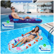 PuppyuWill 2 Pack Pool Floaties for Adults, Inflatable Pool Lounger Float Heavy Duty with Cup Holder, Backrest & Footrest Pool Lounge Float Extra Large Pool Rafts for Adults Beach Lake Party 🍁 All In One Marketplace Canada