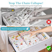 Vtopmart 8 Pack Drawer Dividers for Clothes, Adjustable 4