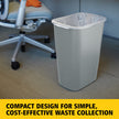 Rubbermaid Commercial Products Deskside Wastebasket/Trash Can, 10.25-Gallon/41-Quart, Gray, Plastic, Garbage Can for Home/Office, Fits Under Desk/Sink/Cabinet 🍁 All In One Marketplace Canada