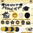 Graduation Decorations 2026, grad 2026 decorations with We Are So Proud of You Banner, Graduation Balloons, Congratulations Hanging Swirls for class of 2025 decorations 🍁 All In One Marketplace Canada