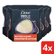 Dove Men+Care Active Clean Dual Sided Shower Tool, Deep Clean Exfoliator, Washes Away Odour-causing Bacteria (Pack of 4) 🍁 All In One Marketplace Canada