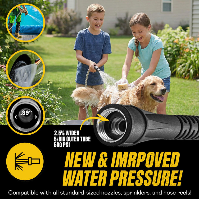 Bionic Steel Metal Garden Hose 100ft, Rust Proof 304 Stainless Steel Water Hose with Aluminum Fittings, Flexible & Heavy Duty Hose, Lightweight, Kink Free & Easy Coil Outdoor Hose - 2026 Model 🍁 All In One Marketplace Canada