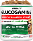 Glucosamine for Dogs - 240 Chews - Hip and Joint Supplement for Dogs with Chondroitin, MSM & Turmeric - Joint Pain Relief for Senior Dogs - All Breeds - Mobility Support - Value Pack - Made in USA 🍁 All In One Marketplace Canada