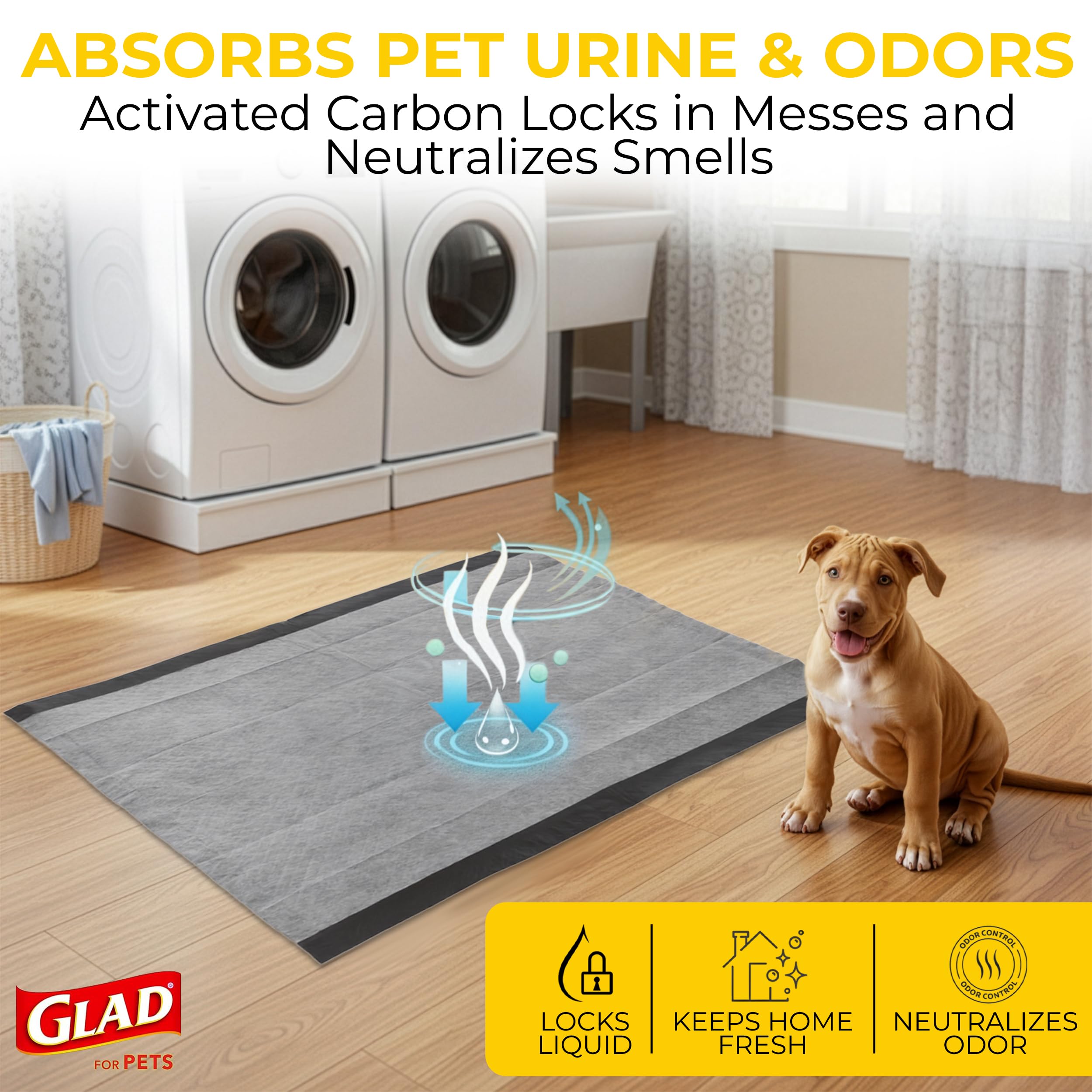 Glad for Pets XL Charcoal Training Pads for Dogs and Puppies, 50 Count 🍁 All In One Marketplace Canada