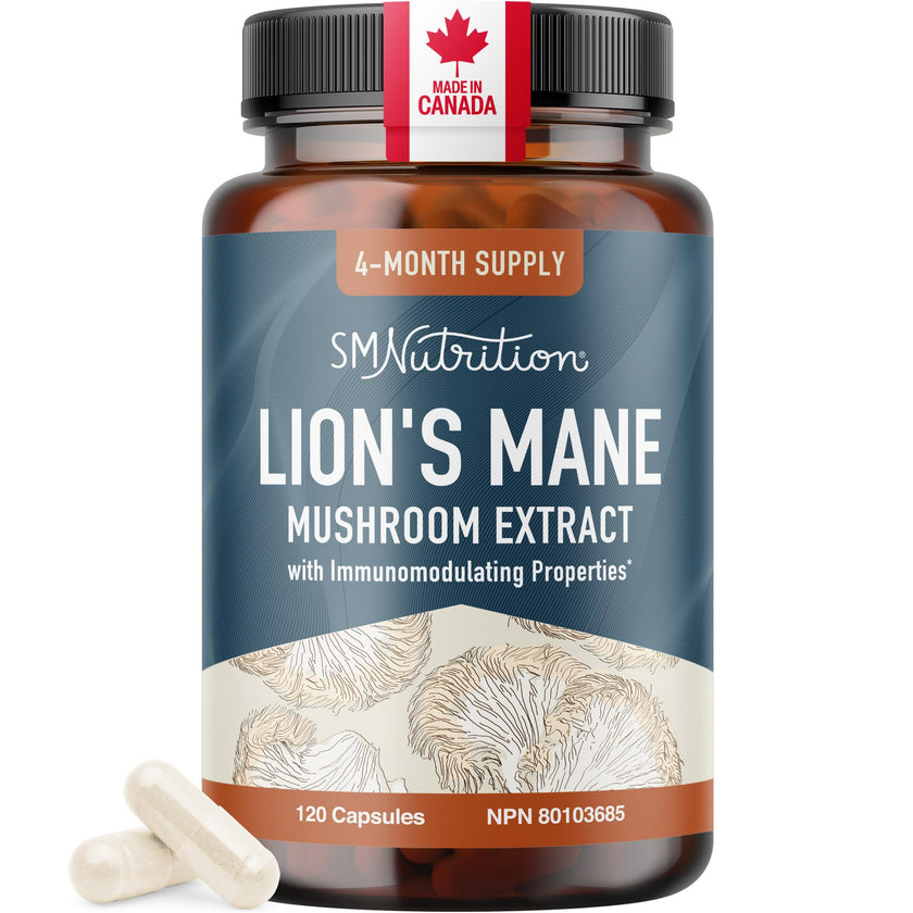 Lion’s Mane Supplement & Nootropic for Mental Clarity | 4 Month Supply | Performance & Memory Support | Antioxidant Rich & Immunomodulating Mushroom | Extra Strength Lions Mane 500mg | Non-GMO 120ct 🍁 All In One Marketplace Canada