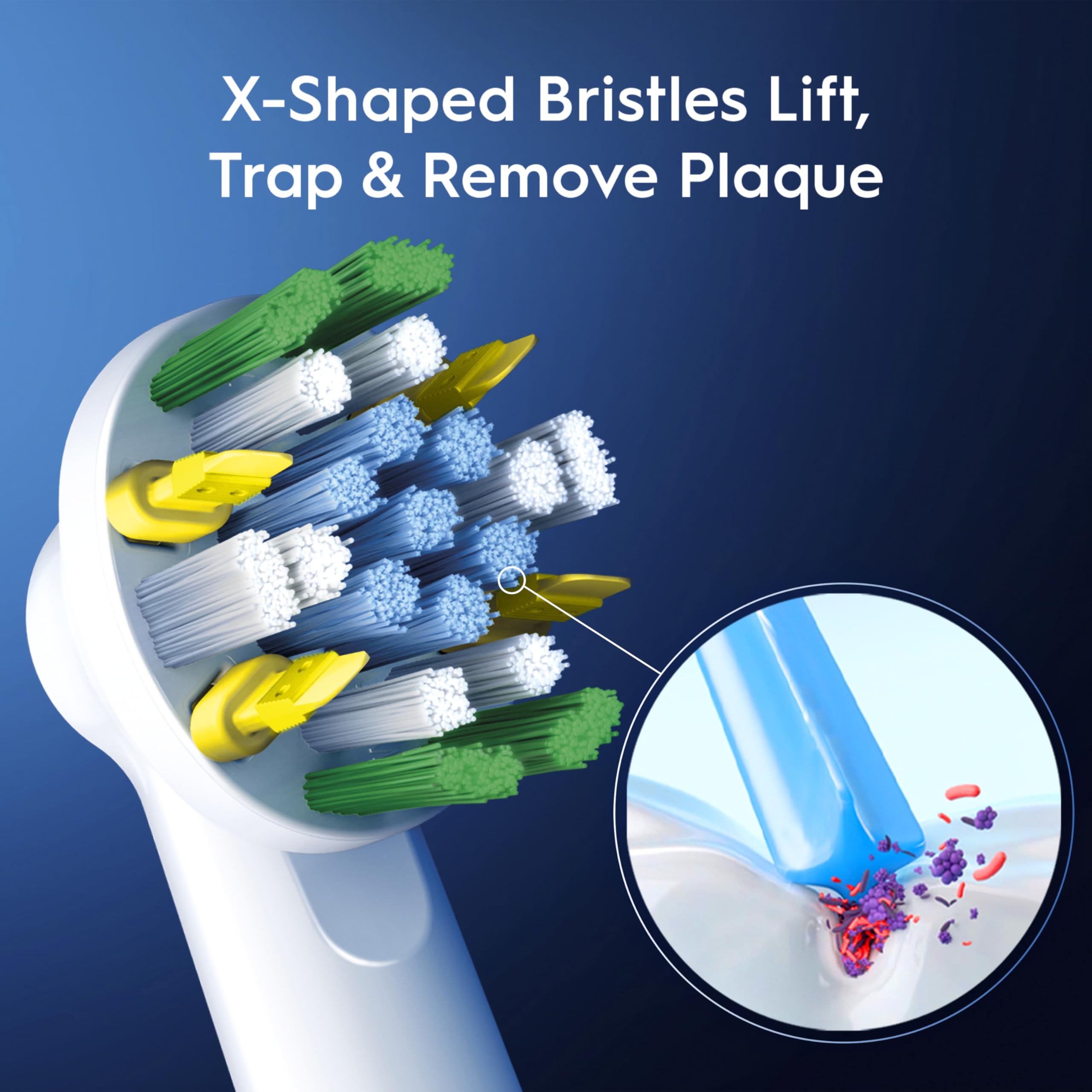 Oral-B FlossAction XFilaments Electric Toothbrush Replacement Brush Heads Refill, white (3 count) 🍁 All In One Marketplace Canada