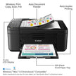 Canon PIXMA TR4720 - All-in-One Wireless Printer for Home Use, Print, Copy, Scan, and Built-in Fax, with Auto Document Feeder, Mobile Printing, Black 🍁 All In One Marketplace Canada