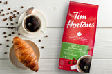 Tim Hortons Decaf, Fine Grind Coffee, Medium Roast, Made with 100% Arabica Beans, 652g Bag 🍁 All In One Marketplace Canada