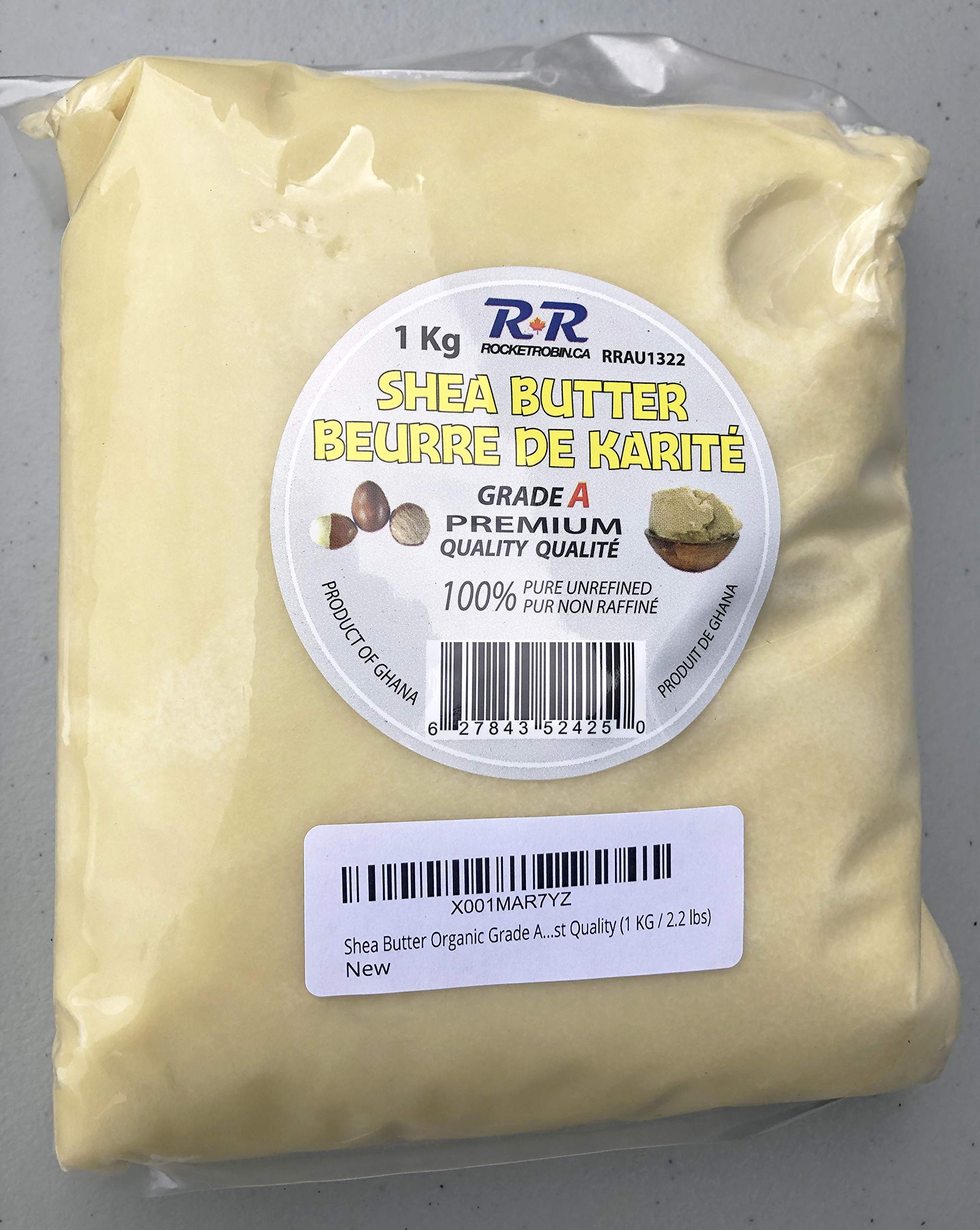 Shea Butter Organic Unrefined 100% Pure Grade A 1 KG 2.2 LBS 🍁 All In One Marketplace Canada