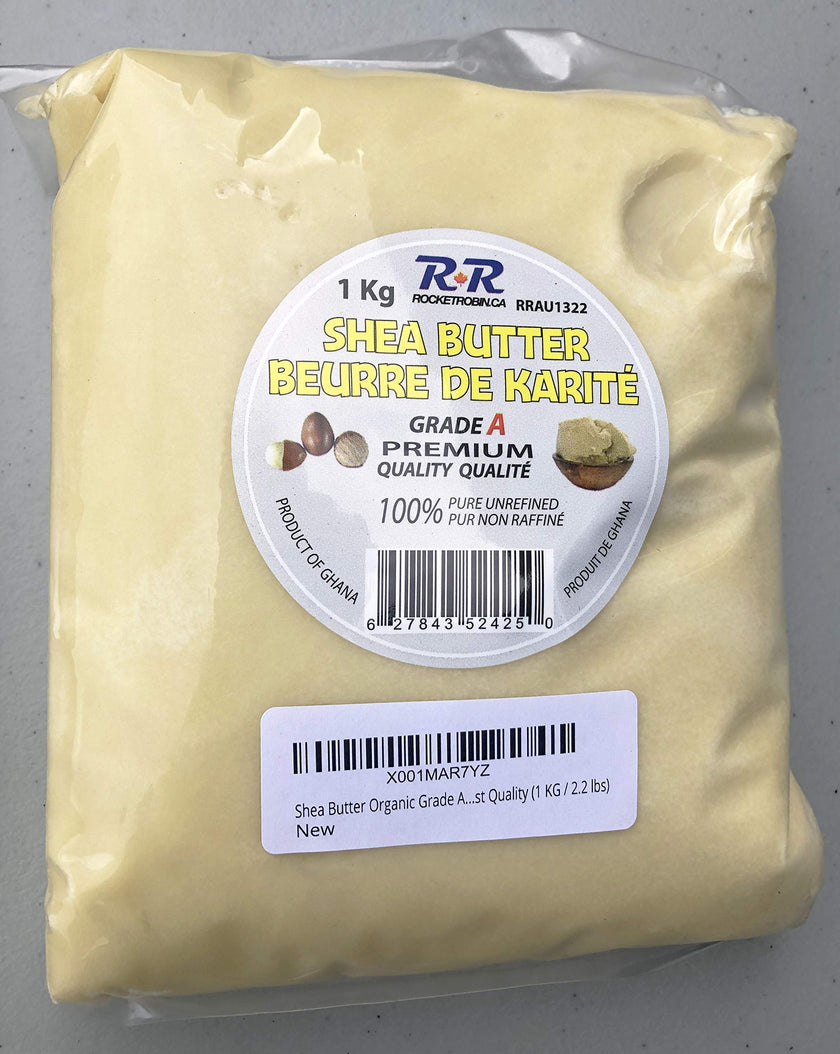 Shea Butter Organic Unrefined 100% Pure Grade A 1 KG 2.2 LBS 🍁 All In One Marketplace Canada