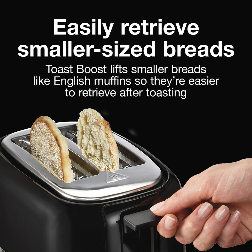 Proctor Silex 2-Slice Extra-Wide Slot Toaster with Cool Wall, Shade Selector, Toast Boost, Auto Shut-Off and Cancel Button, Black, 22215G 🍁 All In One Marketplace Canada