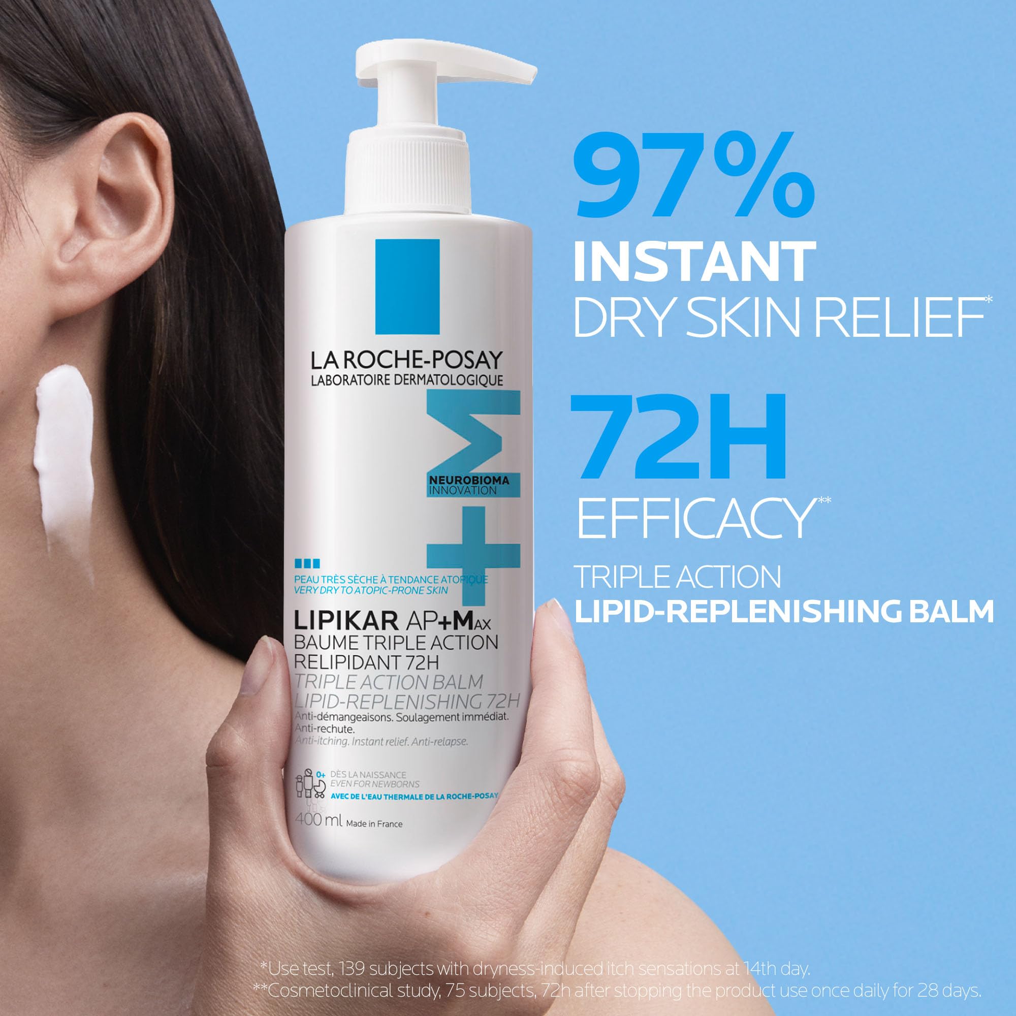 La Roche Posay Lipikar Baume AP+Max, Body Lotion for Dry Skin, Soothing Cream with Shea Butter & Niacinamide for Body, Face & Hands, Fragrance Free, Recommended by Dermatologists, 400mL 🍁 All In One Marketplace Canada