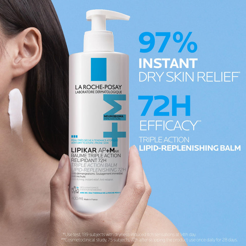 La Roche Posay Lipikar Baume AP+Max, Body Lotion for Dry Skin, Soothing Cream with Shea Butter & Niacinamide for Body, Face & Hands, Fragrance Free, Recommended by Dermatologists, 400mL 🍁 All In One Marketplace Canada