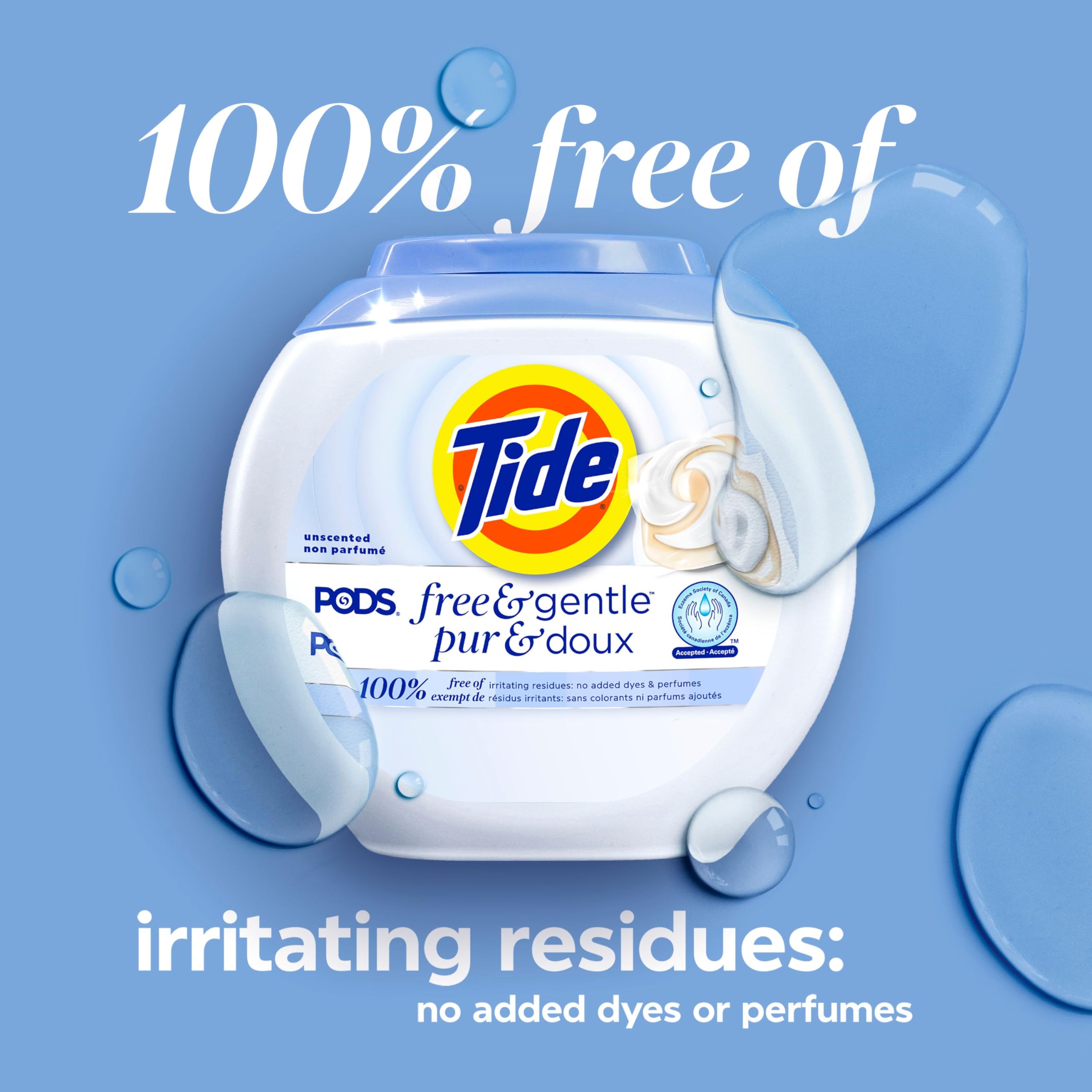 Tide PODS Free & Gentle Laundry Detergent Soap Pacs, 112 Count 🍁 All In One Marketplace Canada