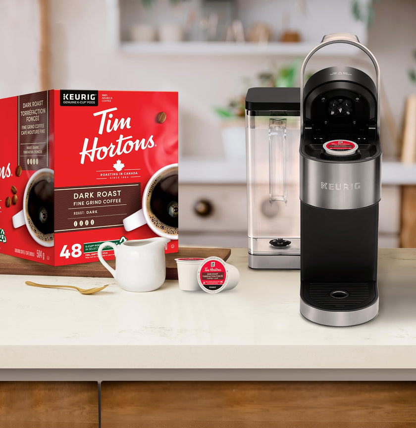 Tim Hortons Dark Roast Coffee, Single Serve Keurig K-Cup Pods, 48 Count 🍁 All In One Marketplace Canada