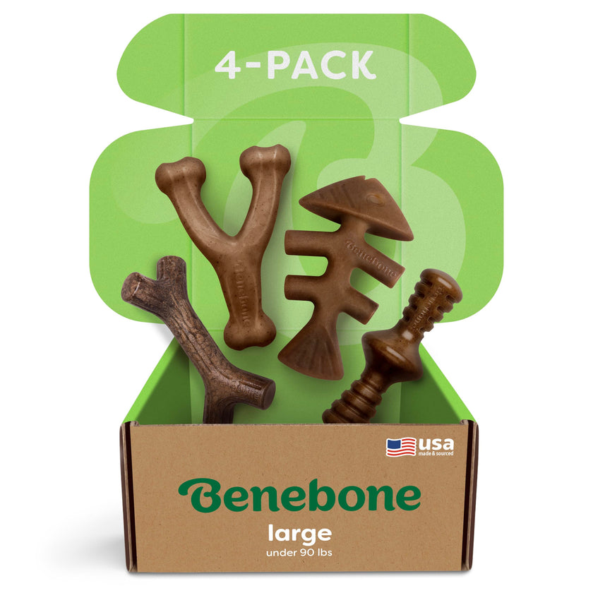 Benebone Large 4-Pack Dog Toys for Aggressive Chewers – Under 90 lbs 🍁 All In One Marketplace Canada