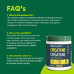 Organika Canadian-Made Creatine Powder- Fruit Punch- Pure Micronized Creatine Monohydrate - Helps Build Lean Muscle, Increase Strength, and Improved Recovery and Performance for Men and Women - 600g 🍁 All In One Marketplace Canada