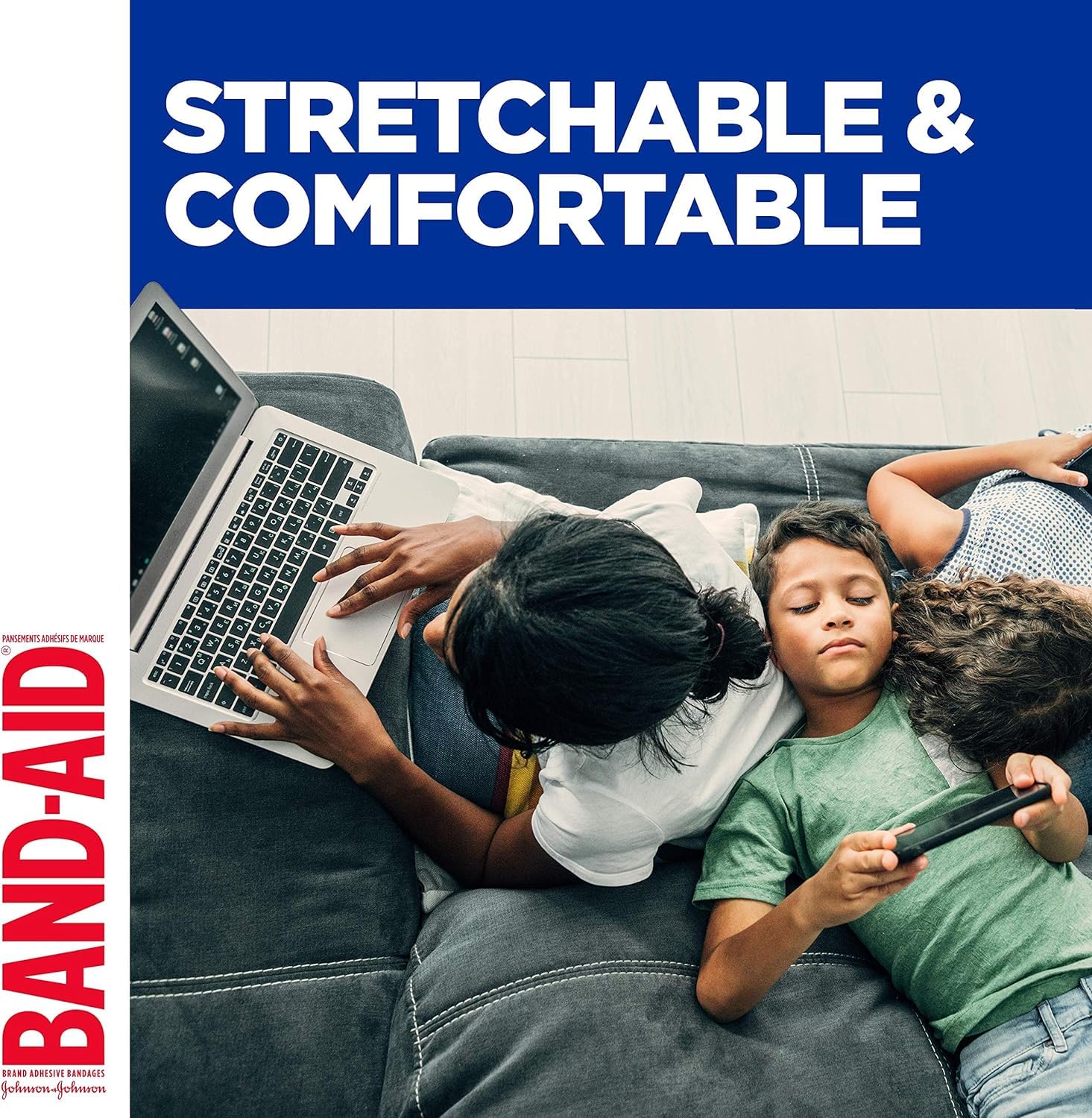 Band-Aid Flexible Fabric Adhesive Bandages, Assorted Sizes Value Pack, Small and Regular, 80 Bandages (3 Packs) 🍁 All In One Marketplace Canada
