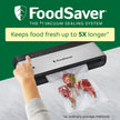 FoodSaver PowerVac Compact Vacuum Sealer Machine w/ Vertical Storage | 5 Airtight Vacuum Seal Bags & 1 Roll | VS0150 | Stainless Steel / Black 🍁 All In One Marketplace Canada