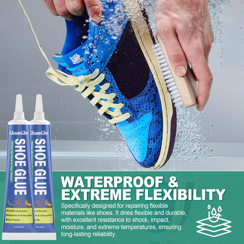 Shoe Glue, Extra Strong Shoe Repair Adhesive - Permanent, Clear, Waterproof Glue for Sneakers, Boots, Heels, Canvas, Soles, Handbags, Leather, Rubber, Vinyl - 20ml x 2 PCS 🍁 All In One Marketplace Canada