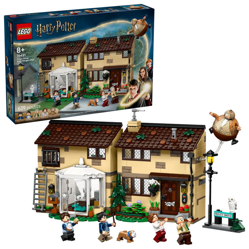 LEGO Harry Potter Privet Drive: Aunt Marge’s Visit Kids Toy - Buildable Book Nook and Room Decor for Boys and Girls, Ages 8+ - Collectible Harry Potter Minifigure - Birthday Gift Idea -76451 🍁 All In One Marketplace Canada