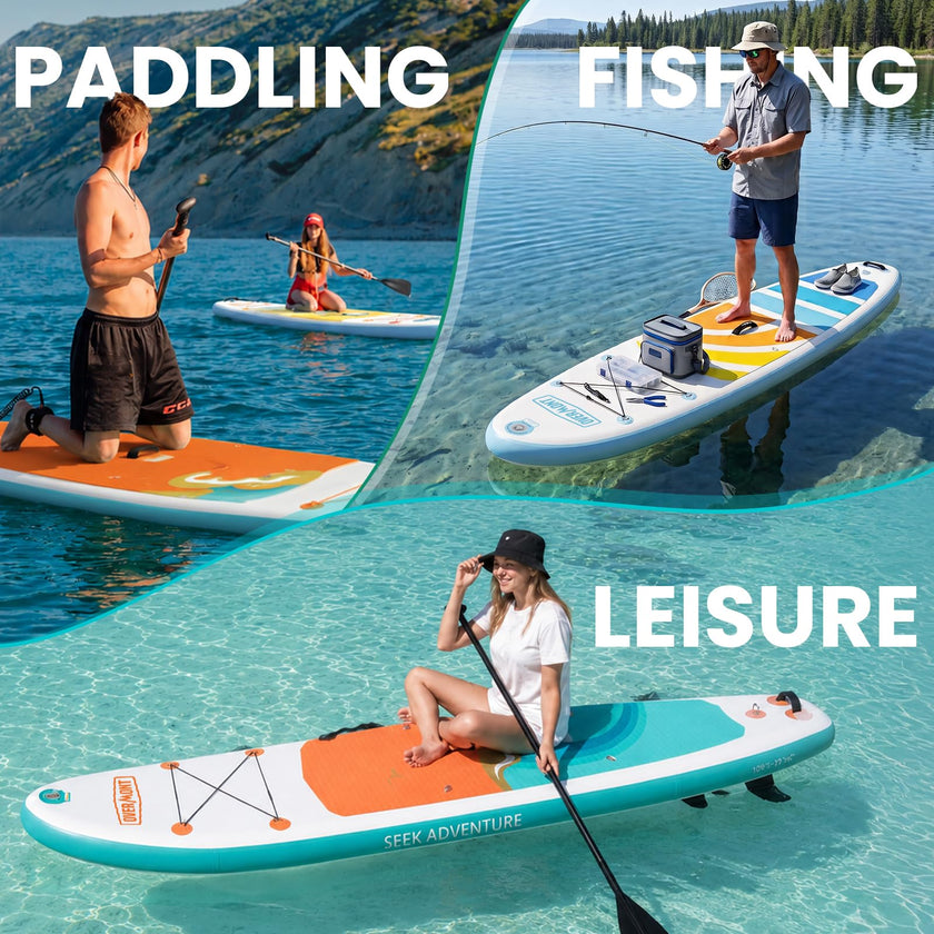 Overmont Inflatable Paddle Board 10'7