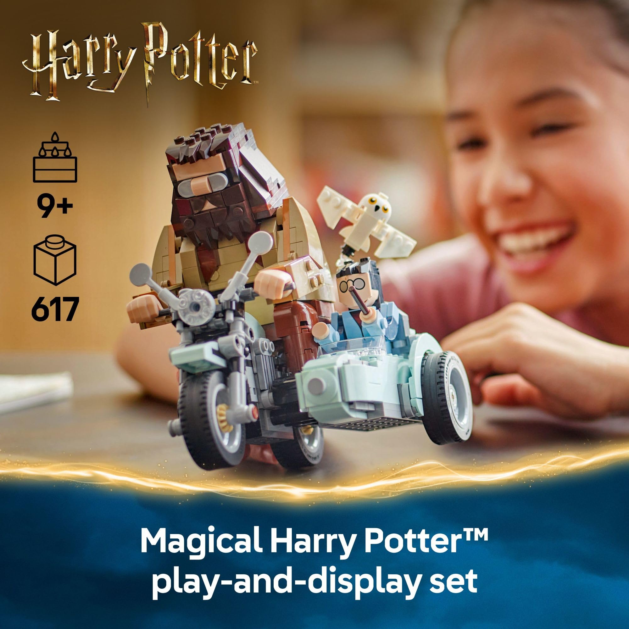LEGO Harry Potter Hagrid & Harry's Motorcycle Ride Building Toy - Kids Motorcycle Toy for Boys and Girls, Harry Potter Fans, Ages 9+ - Gift Idea for Birthdays - 76443 🍁 All In One Marketplace Canada
