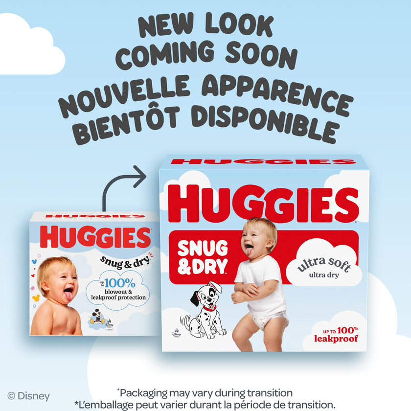 Huggies Size 3 Diapers, Snug & Dry Baby Diapers, Size 3 (16-26 lbs), 210 Count, Packaging May Vary 🍁 All In One Marketplace Canada